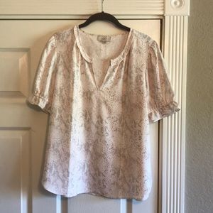 Snakeskin print blouse